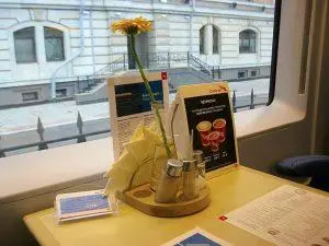 Билеты в вагон-бистро в поезде Сапсан